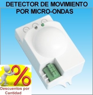 Detector de Movimiento con Sensor Radar Microondas de 360